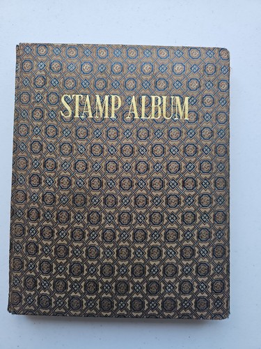 Stamp album containing - stamp,
