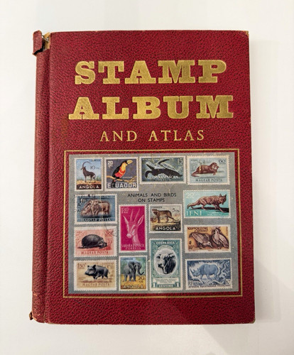 Vintage world stamp atlas - world,