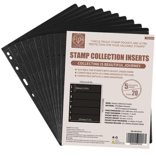 Sheets postage stamp album - postage,