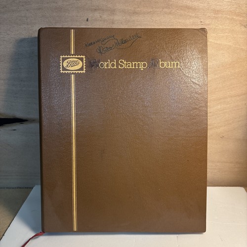 Boots world stamp album with - world,