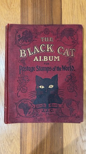 Vintage the black cat - cat, postage