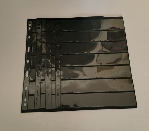 Black stamp album stock - black, sheets