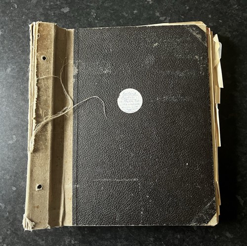 Old stock album with world - stock,