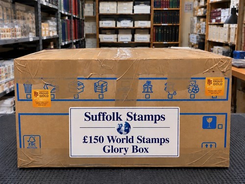 World stamps glory box - world, large