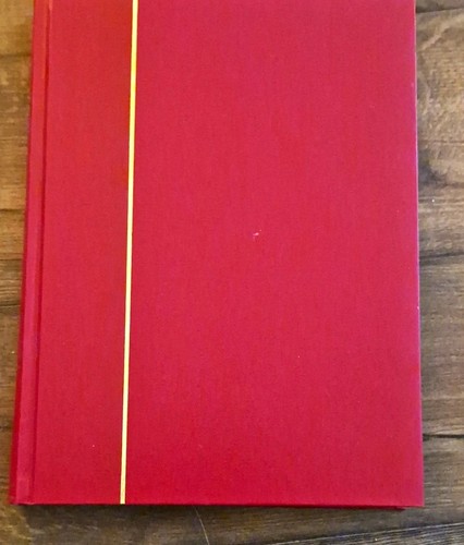 Red bound stamp stock book - bound,