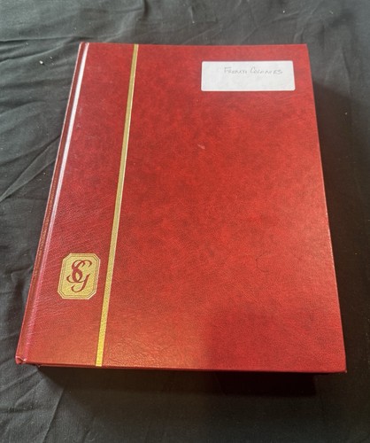 French colonial stamp album - french,