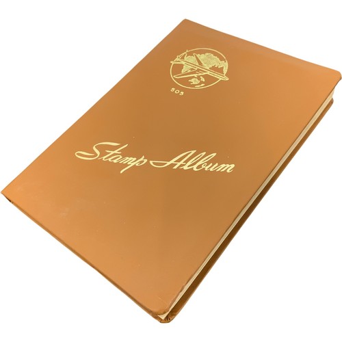 Vintage brown stamp album - stamp,